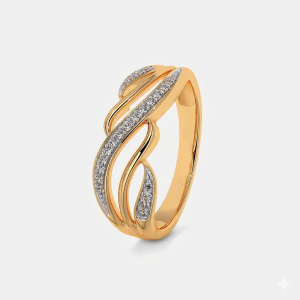 Bloosom 9K Gold Diamond Ring